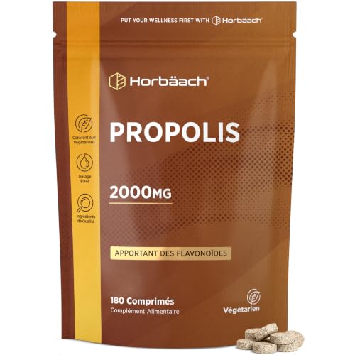 Propolis Gelules 2000 mg - 180 Comprimés - Apport en Flavono