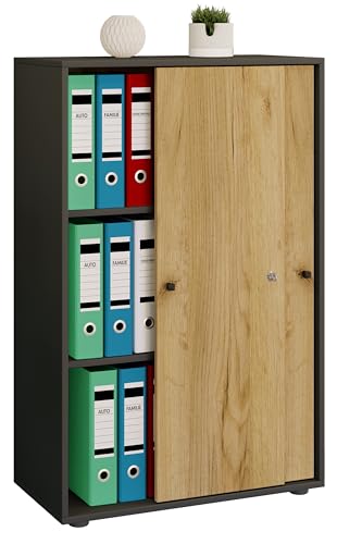 VCM Armoire de bureau à 3 compartiments | Armoire de classem