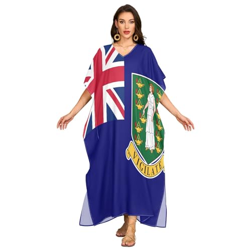 GuoChe Robe de plage respirante à col en V de taille moyenne
