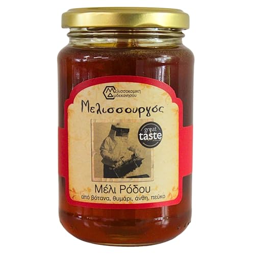 Melissokomiki Dodecanese Miel Melissourgos 450g - Brut, Rhod