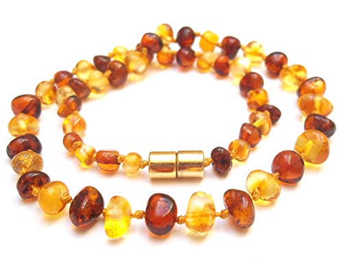 Parfait ambre collier 35 cm. Bijoux. Fermoir magnétique sécu