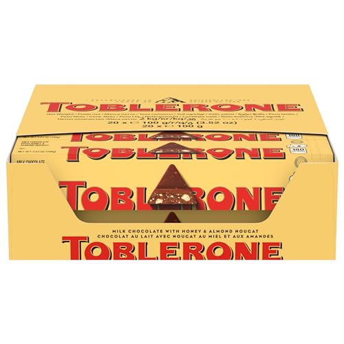Toblerone - Barre au Chocolat au Lait, Miel, Nougat et Amand