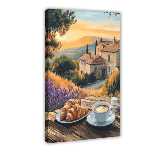 QOTOPGPG Impression sur toile « Breakfast Provence » avec la