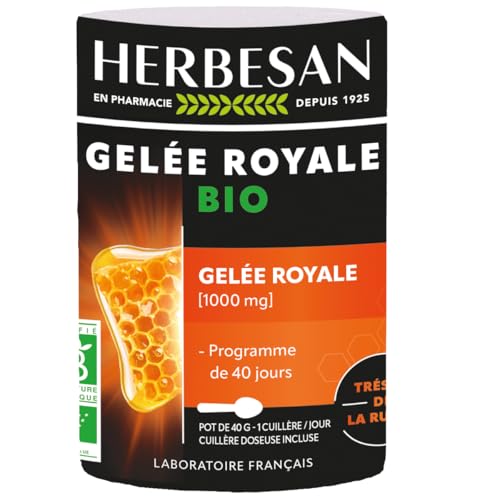 HERBESAN®- GELÉE ROYALE BIO 1 000MG - Fortifiant - Cuillère