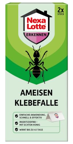 Nexa Lotte Lot de 2 pièges adhésifs pour fourmis au miel, ag