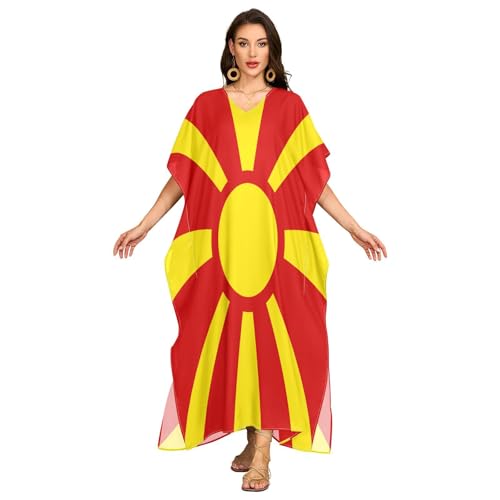 GuoChe Robe de plage avec fentes latérales - Séchage rapide