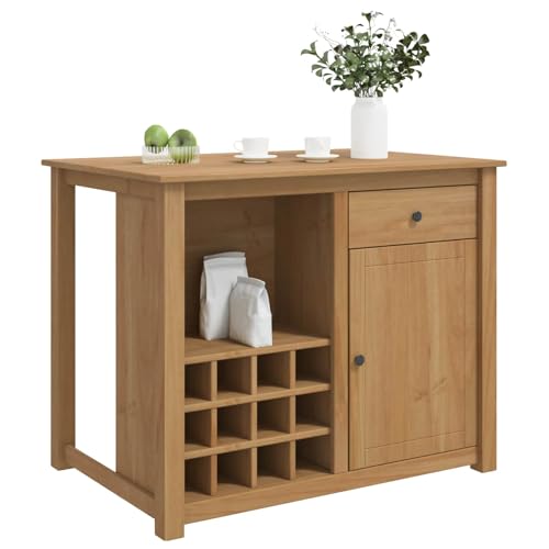vidaXL Chariot de Cuisine Panama 2 pcs Cire de Miel 112 x 77
