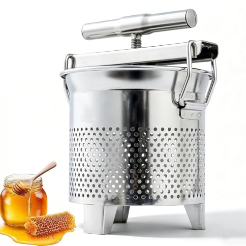 Presse Manuelle à Miel en Inox 1,8 L et Extracteur de Cire d