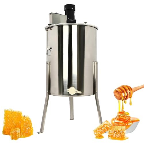 Extracteur de Miel Électrique 4/8 Cadres, Centrifugeuse Apic