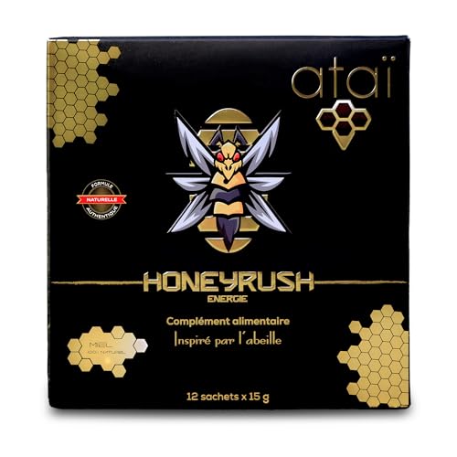 ATAI-HoneyRush Énergie | Miel Énergétique en Stick | Tonus &