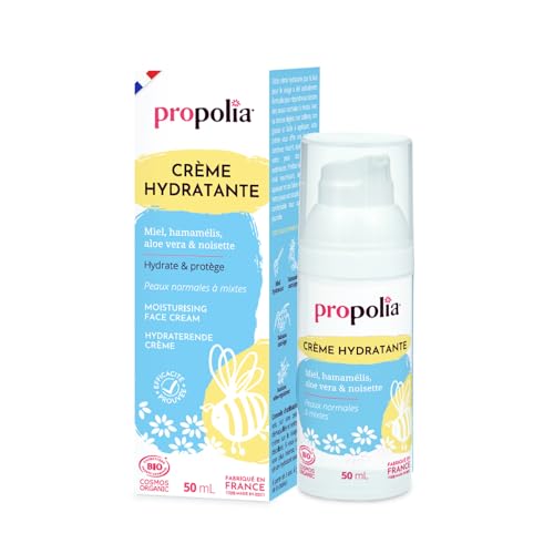 PROPOLIA - Crème Visage Bio Peaux Normales Mixtes - Miel & A