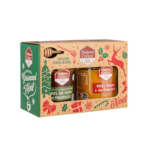 Maison Crétet | Coffret Cadeau de Noël | Miel de Thym et Pro