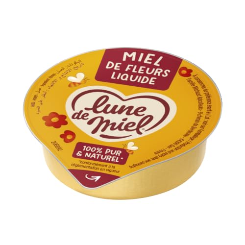 120 coupelles de 20g Miel Toutes Fleurs Lune de Miel