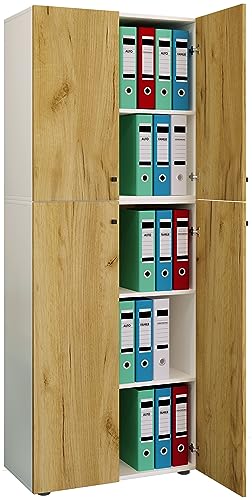 VCM Armoire de bureau à 5 compartiments | Armoire de classem