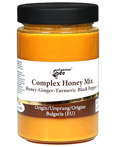 450 g Miel avec Gingembre, Curcuma, Poivre Noir, non chauffé