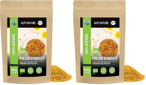 Alpi Nature Pollen dAbeille Granulés BIO 1kg, Granulés de Po