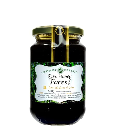 Miel de forĂȘt bio brut de Luisa, 500 g, miel darbre sauvage