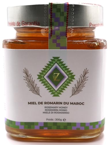 Miel de romarin Du Maroc 300g - liquide -un miel Rare et uni