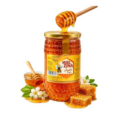 Miel Zina Naturel 100% Pur - Saveur Authentique - Format Fam