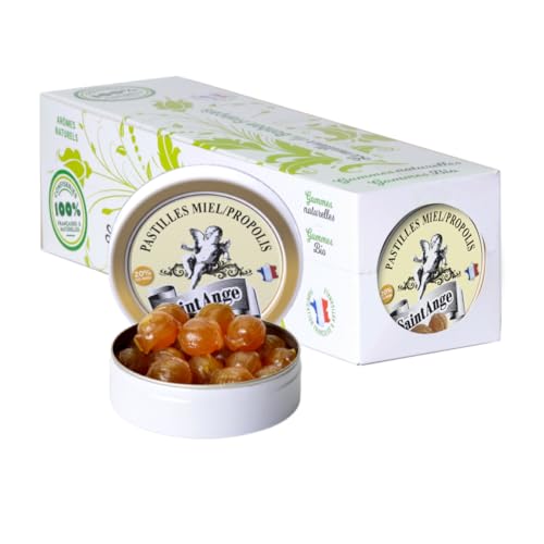 Lot 10 boites Miel Propolis Pastilles Saint-Ange Bonbons Tra