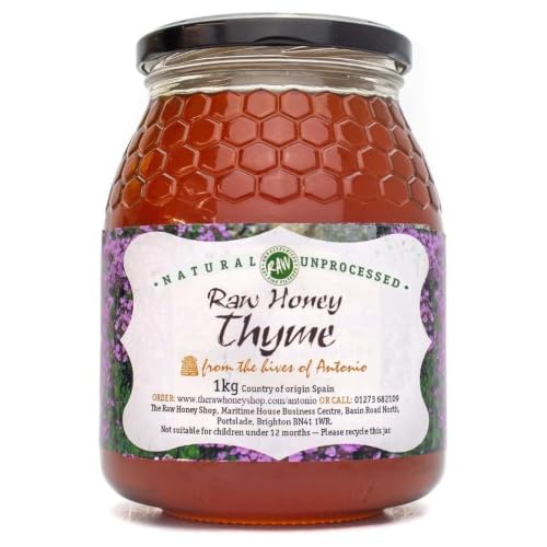 Miel de Thym Brut Biologique Antonio, 1kg - Certifié Bio, No
