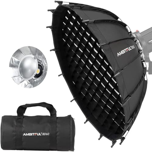 AMBITFUL 60 cm / 23,6 Studio Silver Wide Angle Beauty Dish M