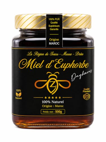 Miel d'Euphorbe du Maroc 500 g - Miel de Daghmous - 100% Nat