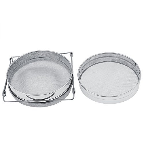 Zerodis Passoire du Miel Tamis Double en Acier Inoxydable Ou