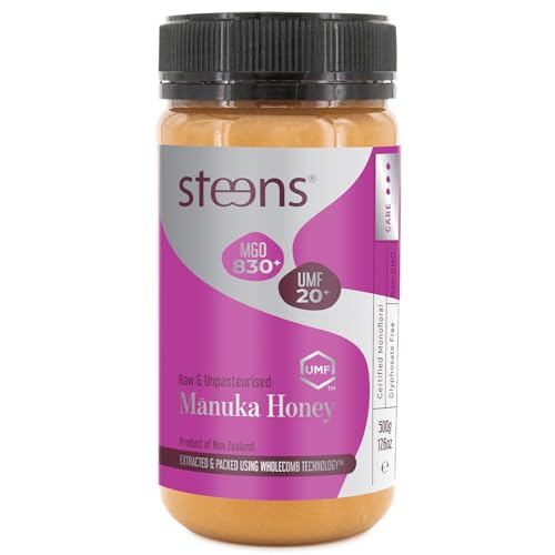 Steens Miel de Manuka - MGO 830+ - 100% certifié Miel Manuka