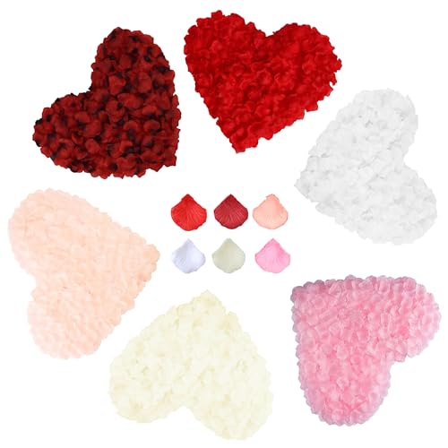 PYSEOSISE Pétales de Rose Artificiels, 3000 Pièces Pétales d