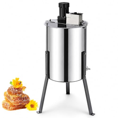 Extracteur de Miel Électrique, Essoreuse Inox 3 Cadres avec