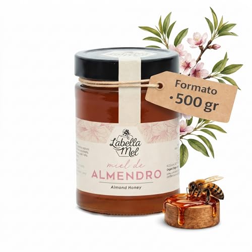 LAbella Mel Miel dAmande Pur 100% Naturel, Pot 500 g