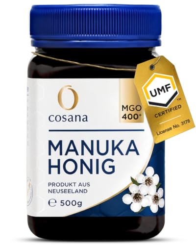 Cosana Miel de Manuka 400 MGO + 500g - 100% Pur - Conditionn