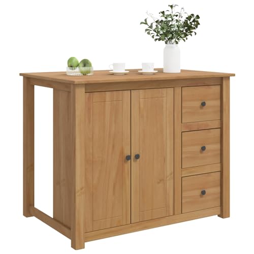 vidaXL Chariot de Cuisine Panama 2 pcs Cire de Miel 112 x 77