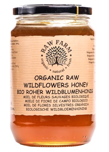 Raw Farm - Miel bio cru de fleurs sauvages 900 g - Directeme