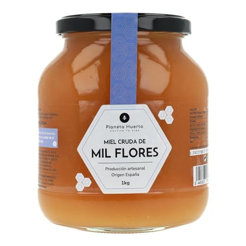 Miel cru de mille fleurs planète potager 1 kg