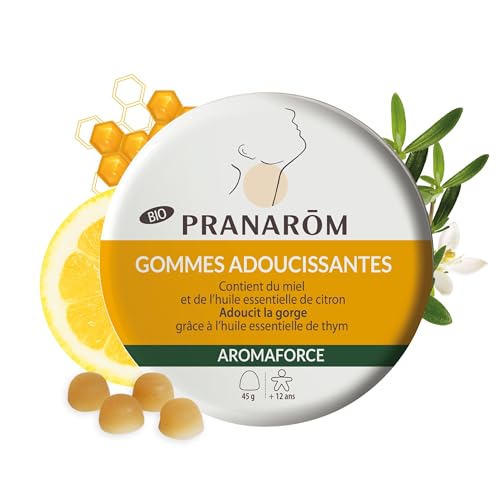 Pranarôm Aromaforce Gommes Adoucissantes Citron Miel Thym 45