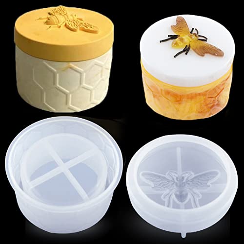 DIYBravo Moule Silicone Résine Époxy de Boîte, Bouteilles de