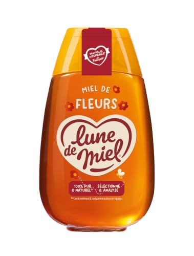 Miel Lot de 4 Doseurs de 500g Miel Toutes Fleurs Lune de Mie