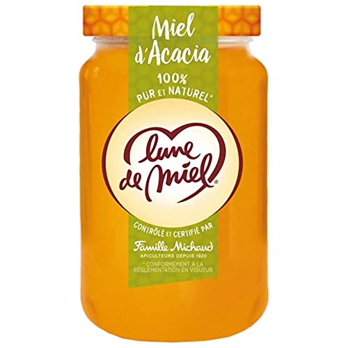 Lune de Miel 100% Pur et Naturel Miel d?Acacia 375g (lot de 