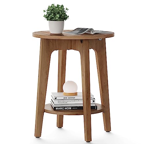 VASAGLE Table dappoint, Table Basse, Petite Table Ronde pour