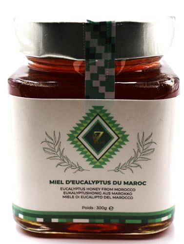 Miel deucalyptus du Maroc 300g, 100% Naturel, Récolté dans l