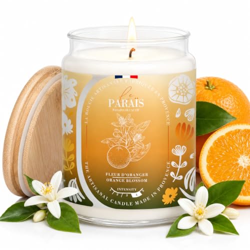 Le Paraïs Bougie Parfumée Fleur d'Oranger Cire Végétale 700