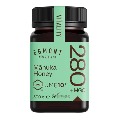 Egmont Honey Miel de Manuka 280+ MGO 10+ UMF 500g | testé en