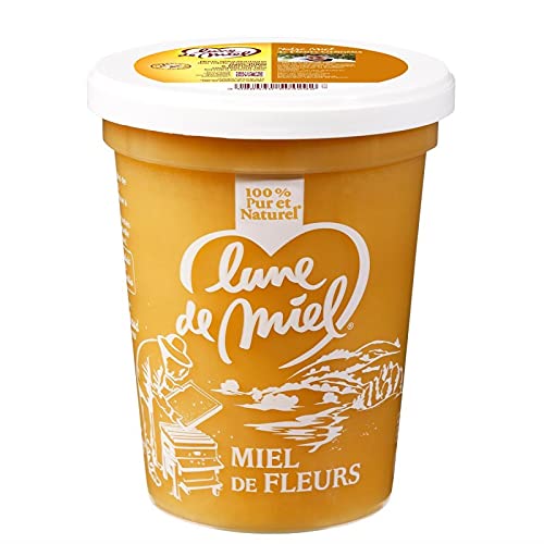 Miel de fleurs Lune de Miel - Pot en plastique de 500g pour
