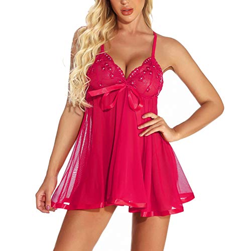 Générique Lingerie Sexy Femme Érotique Nuisette Dentelle Bod