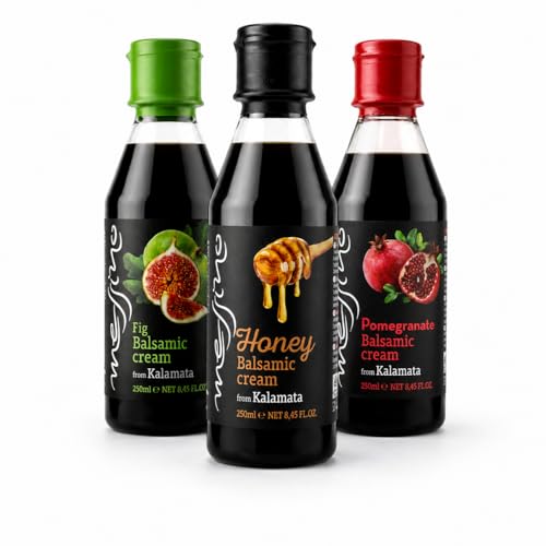 Messino Coffret Gourmet de 3 Crèmes Balsamiques Grecques Art