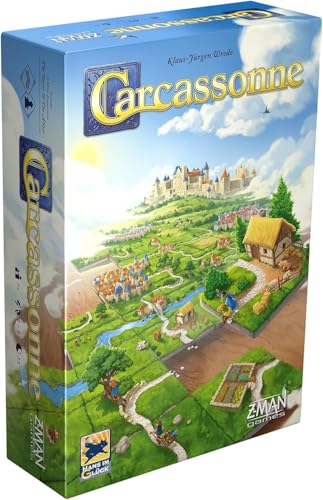 Z-Man Games , Carcassonne , Board Game , Ages 7+ , 2-5 Playe