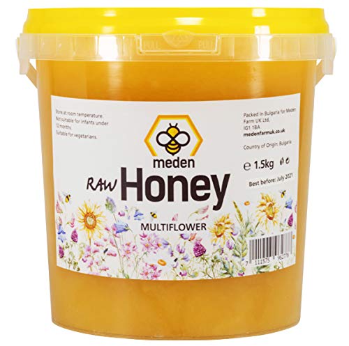 Meden Multiflower Miel 100 % pur non filtré non chauffant 1,