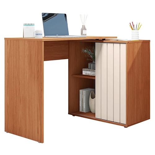 ACTUAL DIFFUSION Bureau dangle Miel et Blanc Armoirette 1 Po